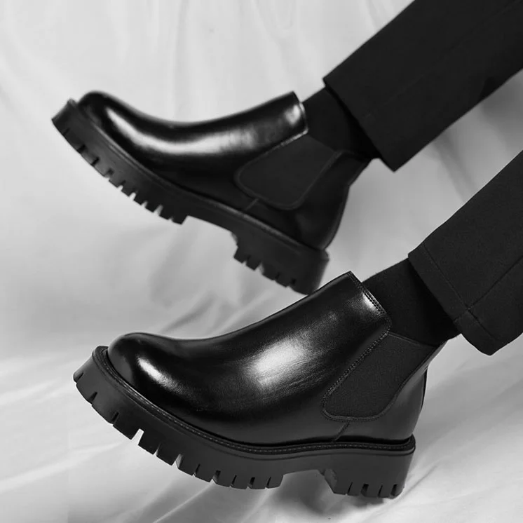 British style trendy youth chelsea boots NFER792 image 2