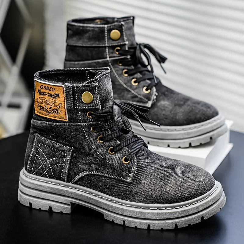 Versatile Denim Martin Boots NFER1653