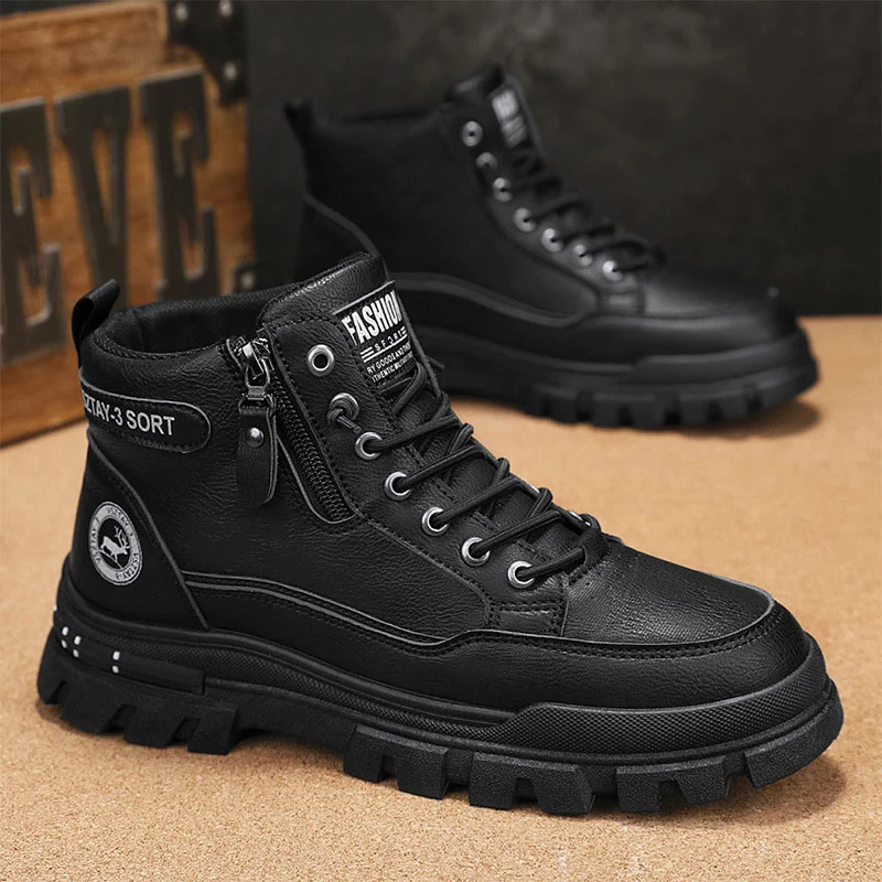 Thickened Lightweight Wear-Resistant High-Top Martin Boots NFER065 image 3