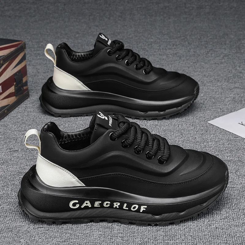 Thick-soled height-enhancing casual sneakers NFES167 image 2