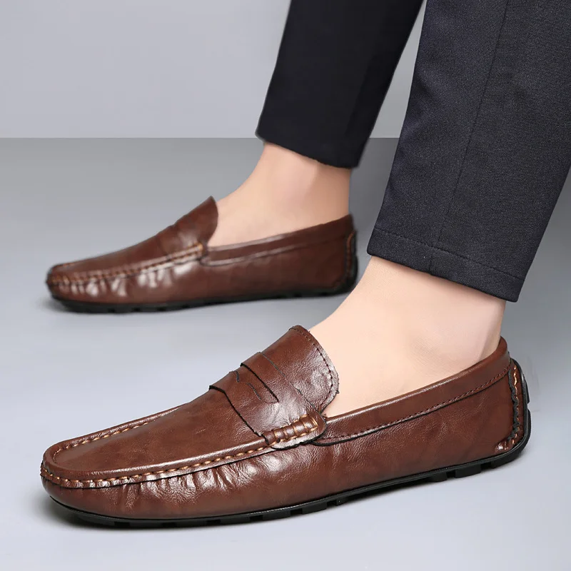 Genuine Leather Soft Sole Loafer NFEN08 image 3