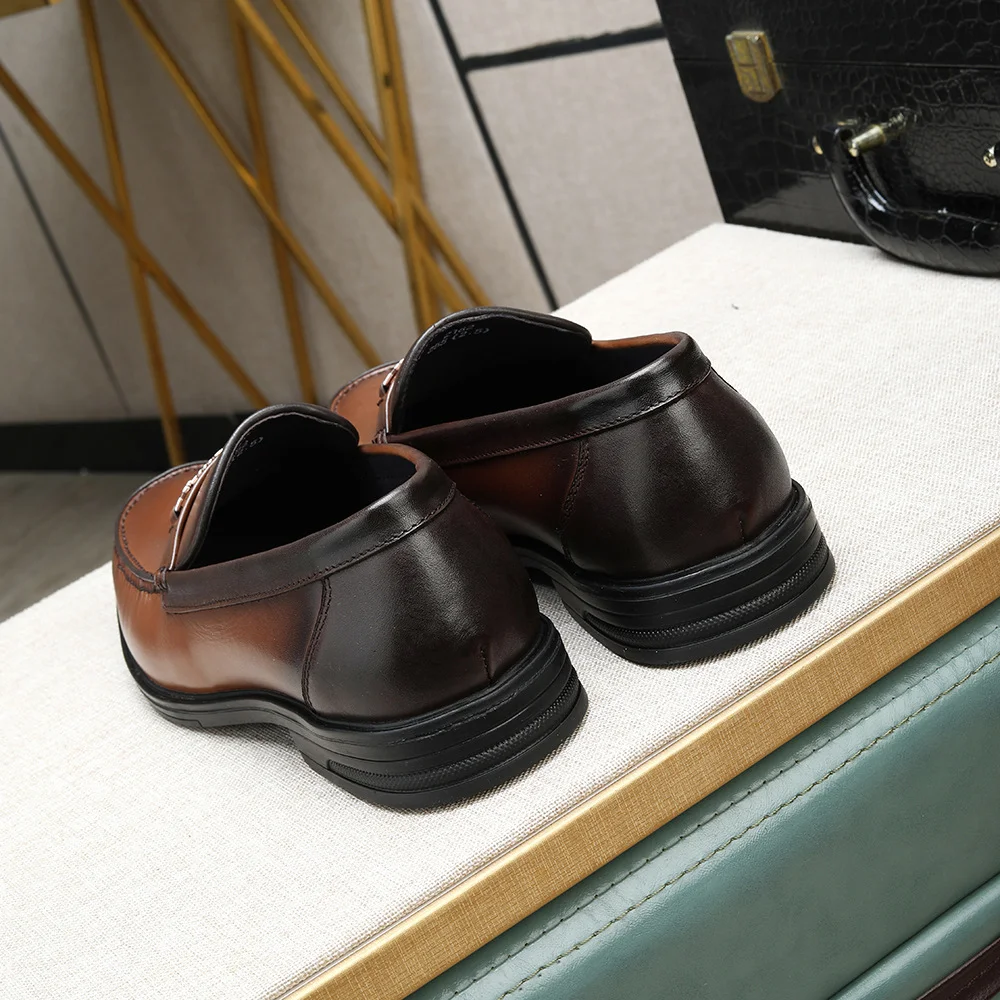 Business Casual Leather Shoes Low Heel Comfortable Professional Work Shoes Wholesale NFER1512 image 2