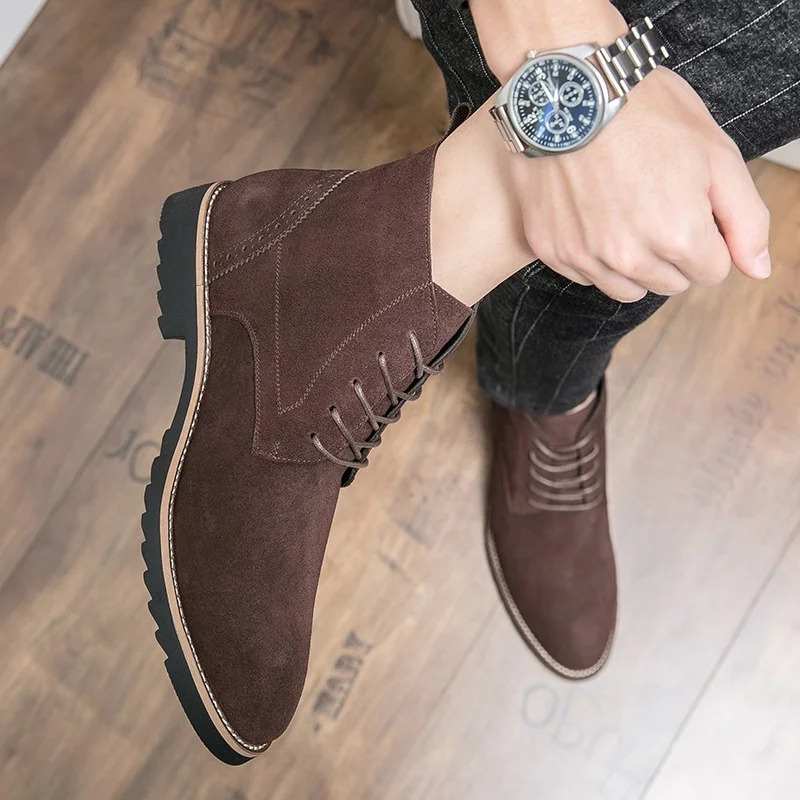 Genuine Leather Comfortable Martin Boots NFS41 image 3