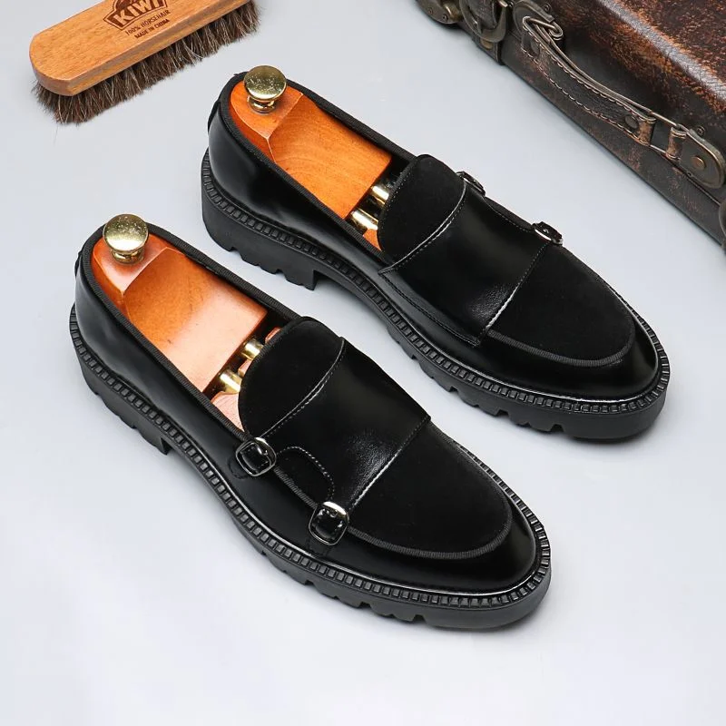 Horsebit Heightening Slip-On Shoes NFER093 image 2
