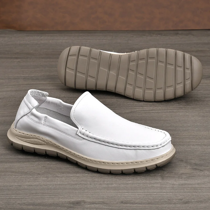 Genuine leather soft sole loafers NFER629 image 3