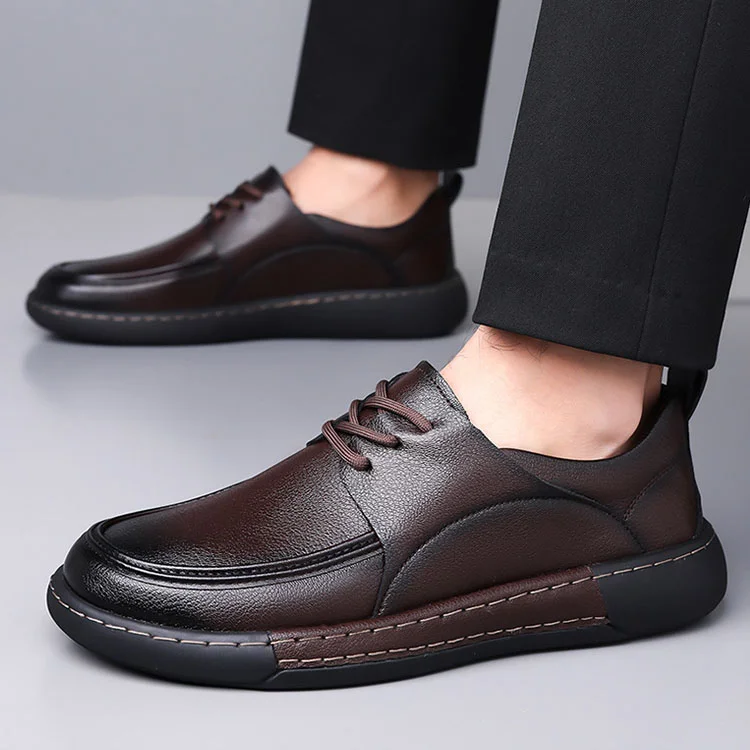 Lace-Up Soft Bottom Breathable Business Casual Shoes NFER044