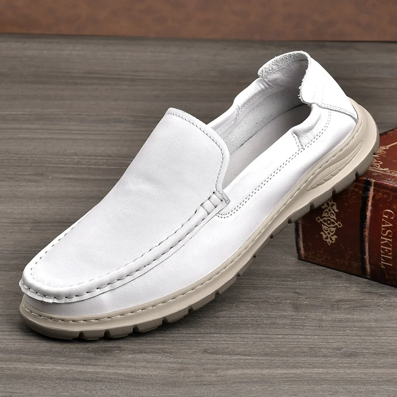 Genuine leather soft sole loafers NFER629 image 2