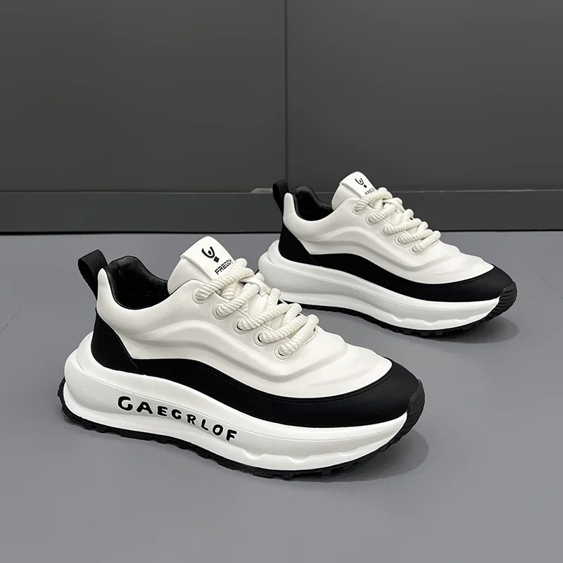 Thick-soled height-enhancing casual sneakers NFES167 image 3