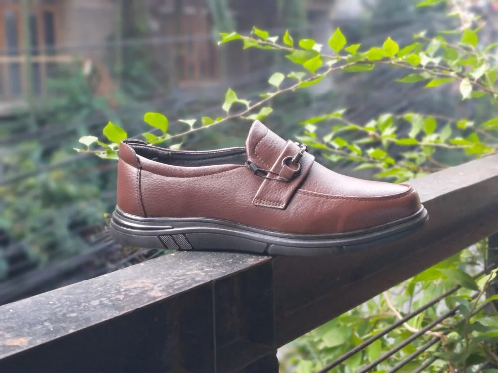 Genuine leather round head loafer NFES180 image 3