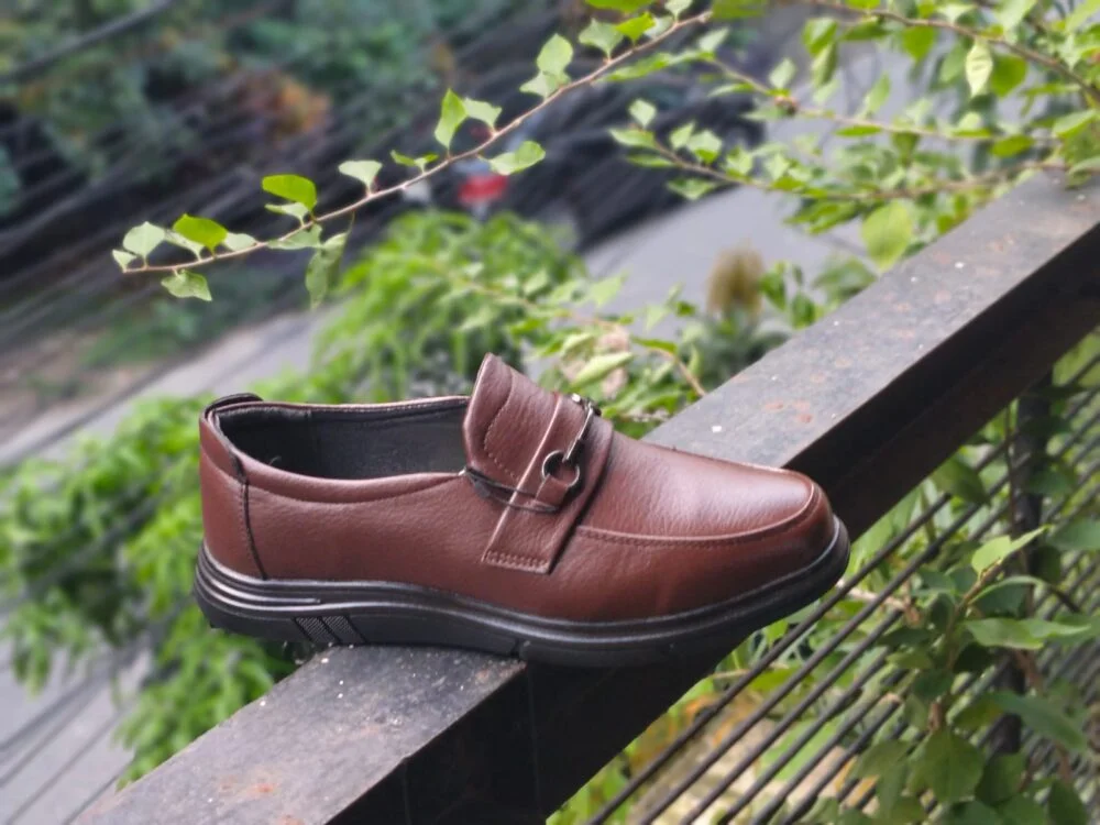 Genuine leather round head loafer NFES180 image 2