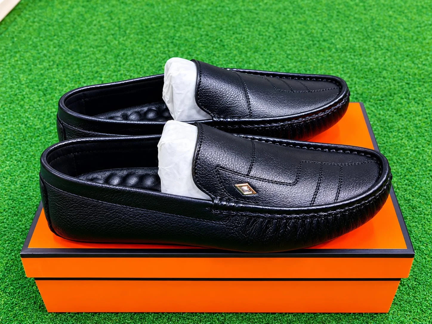First Layer Cowhide Slip-on Shoes NFER148 image 2